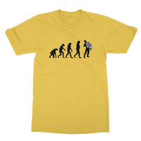 Evolution of Accordion Player T-Shirt