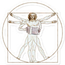 Da Vinci Vitruvian Man Melodeon Sticker