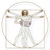 Da Vinci Vitruvian Man Melodeon Sticker