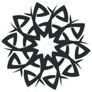Celtic Style Flower Sticker