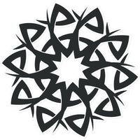 Celtic Style Flower Sticker