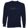 Heartbeat Fiddle in Rainbow Colours Sweatshirt