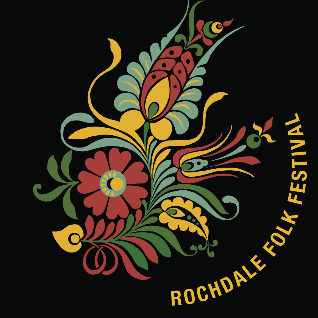 Rochdale Folk Festival 2021 Ladies Fitted T-shirt