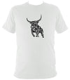 Tribal Bull T-shirt - T-shirt - White - Mudchutney