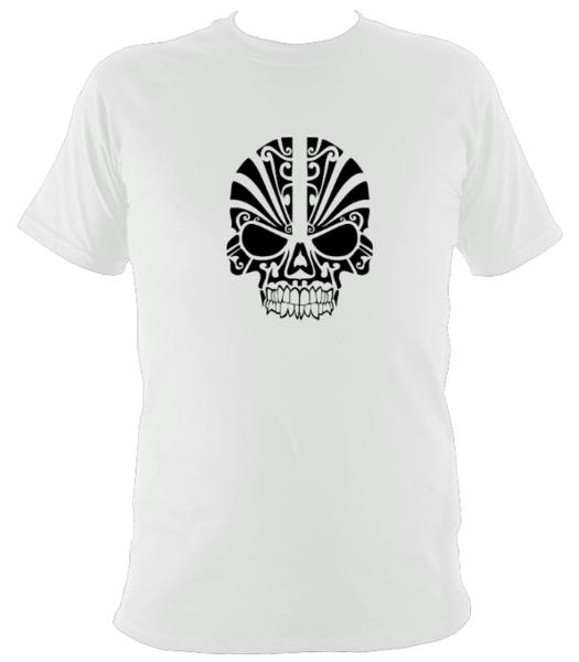 Tribal Skull T-shirt - T-shirt - White - Mudchutney