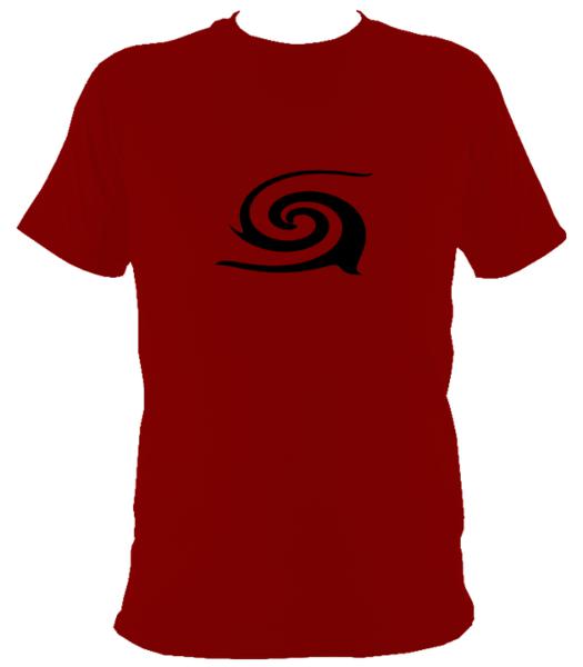 Tribal spiral t-shirt - T-shirt - Cardinal Red - Mudchutney